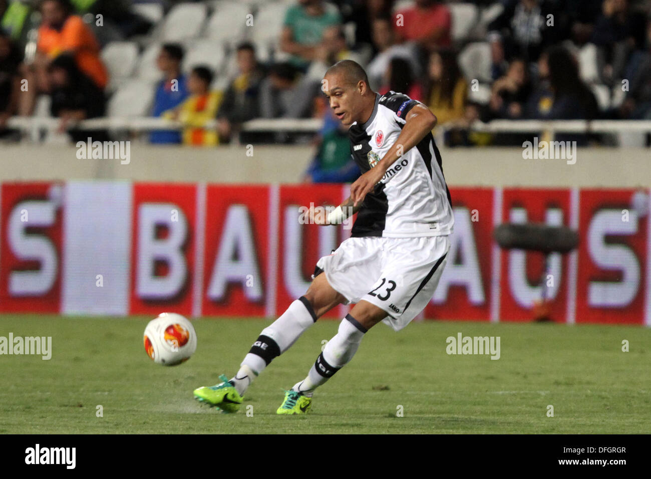 Nicosia, Cyprus. 03rd Oct, 2013. Eintracht Frankfurt's Anderson Bamba  during thei Europa League group F soccer match against Apoel at GSP stadium in Nicosia, Cyprus, Thursday, Oct. 3, 2013. © Yiannis Kourtoglou/Alamy Live News Stock Photo