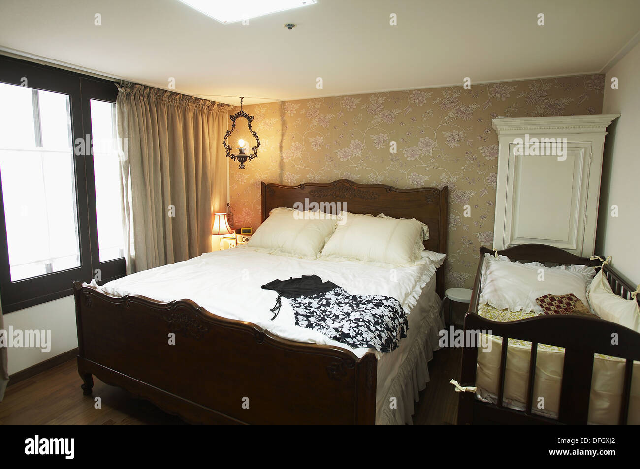 Bedroom in house, Seoul, South Korea Stock Photo Alamy