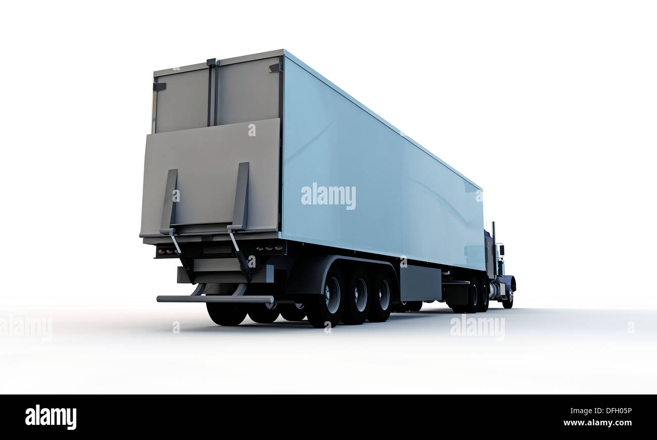 truck isolated on white background Stock Photo - Alamy
