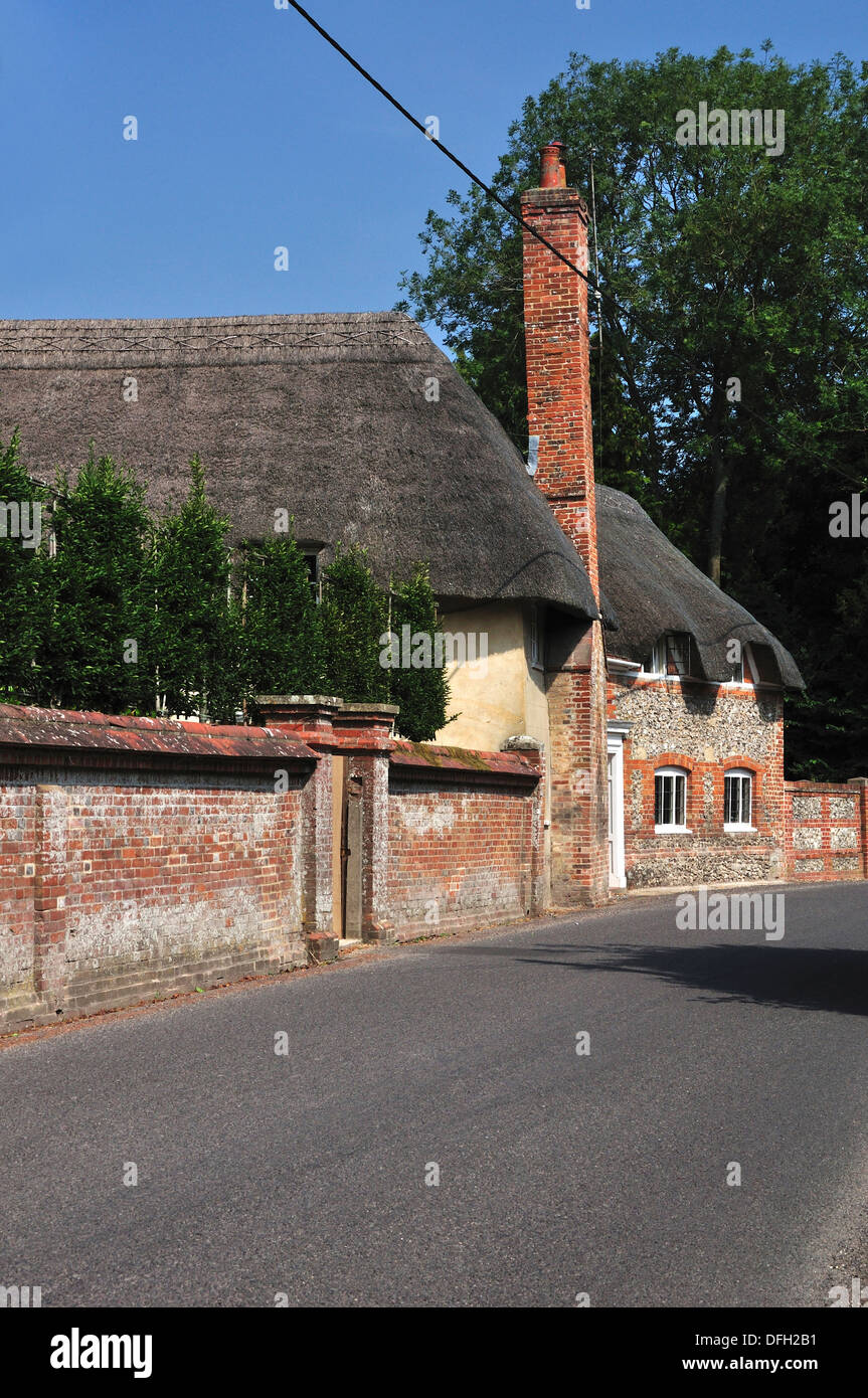 A view of Lower Woodford Wiltshire UK Stock Photo Alamy