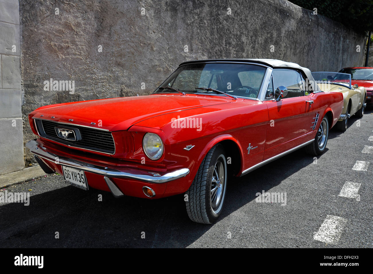 Mustang convertible car. Stock Photo