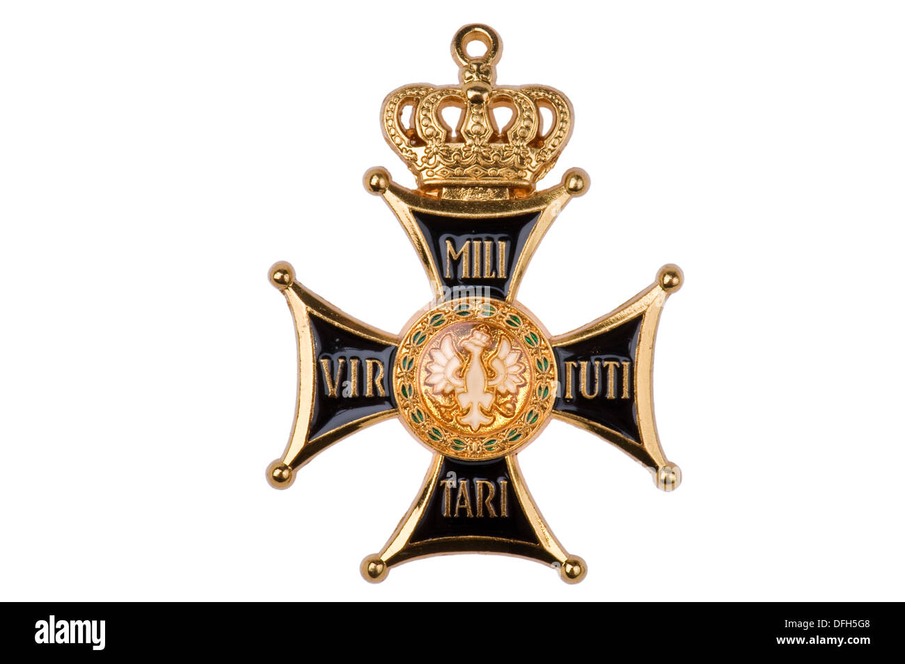 awards of the Russian Empire badge of the Order of the White Eagle Stock Photo