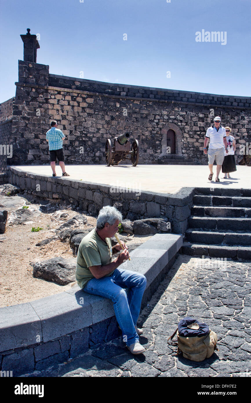 Castillo san Gabriel (Castle of St Gabriel) Arrecife Stock Photo