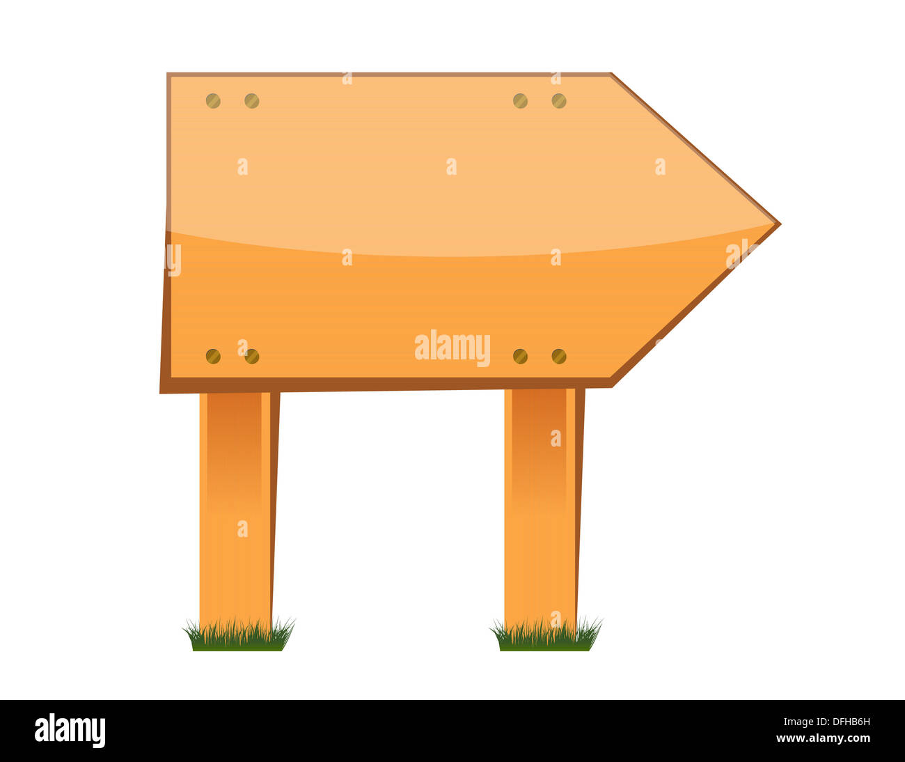 Wood arrow sign Stock Photo - Alamy