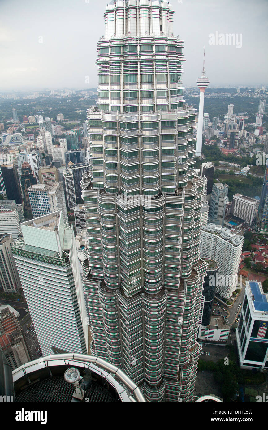 Petronas Towers in Kuala Lumpur, Malaysia Stock Photo
