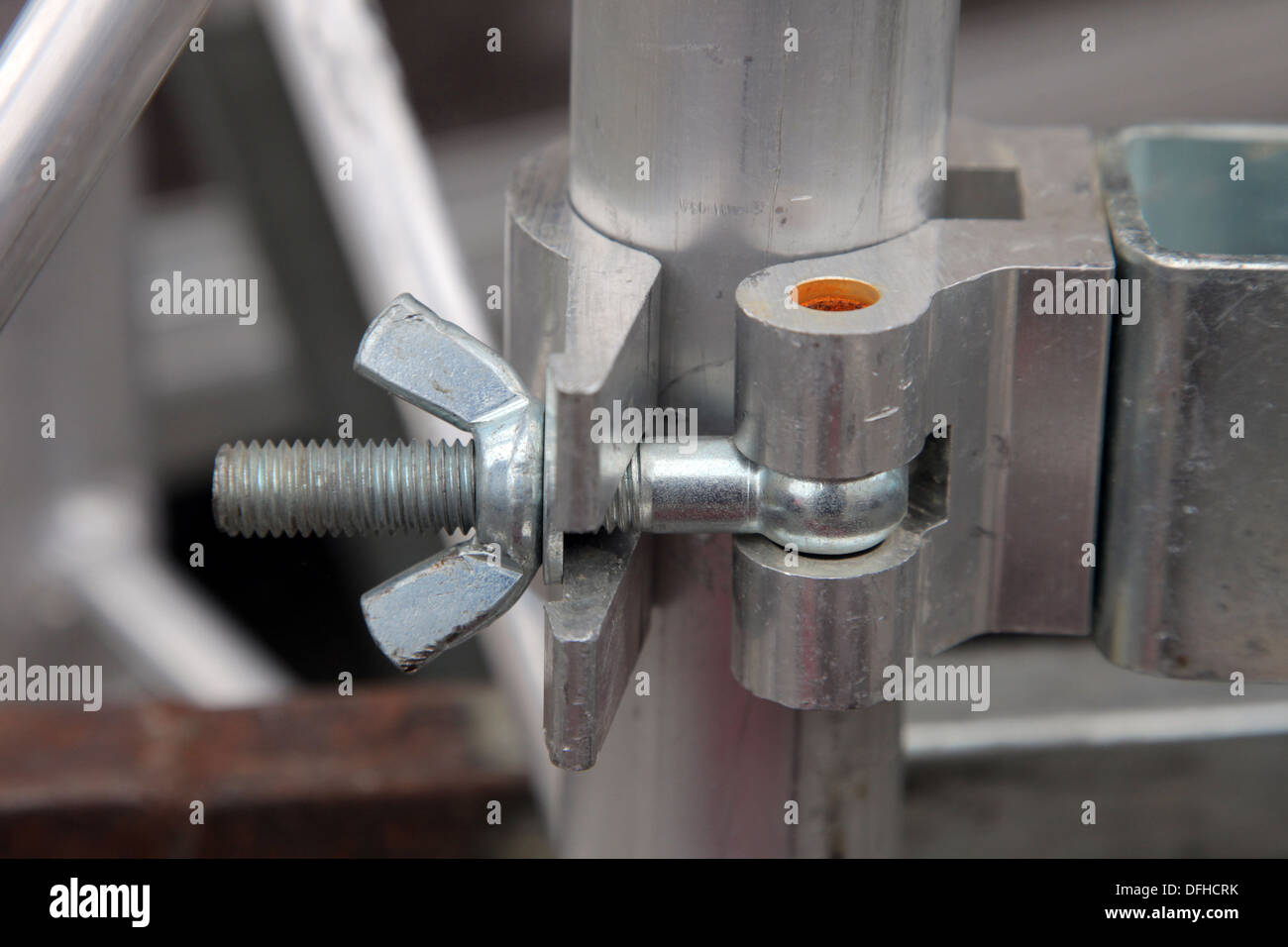 Bolt and wing nut Stock Photo Alamy