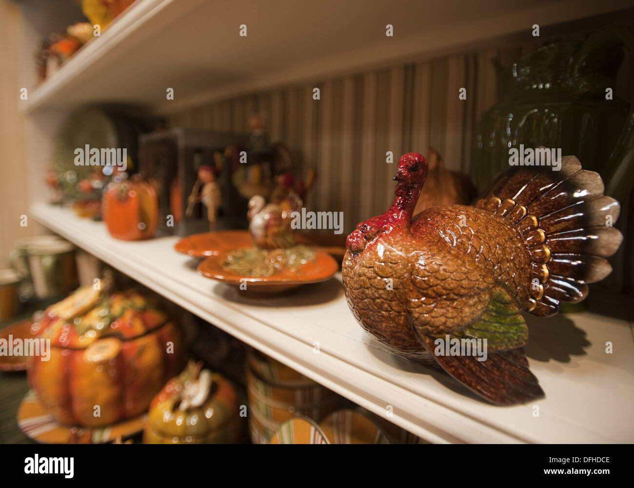Orange County, California, USA. 23rd Sep, 2013. Ceramic turkeys and