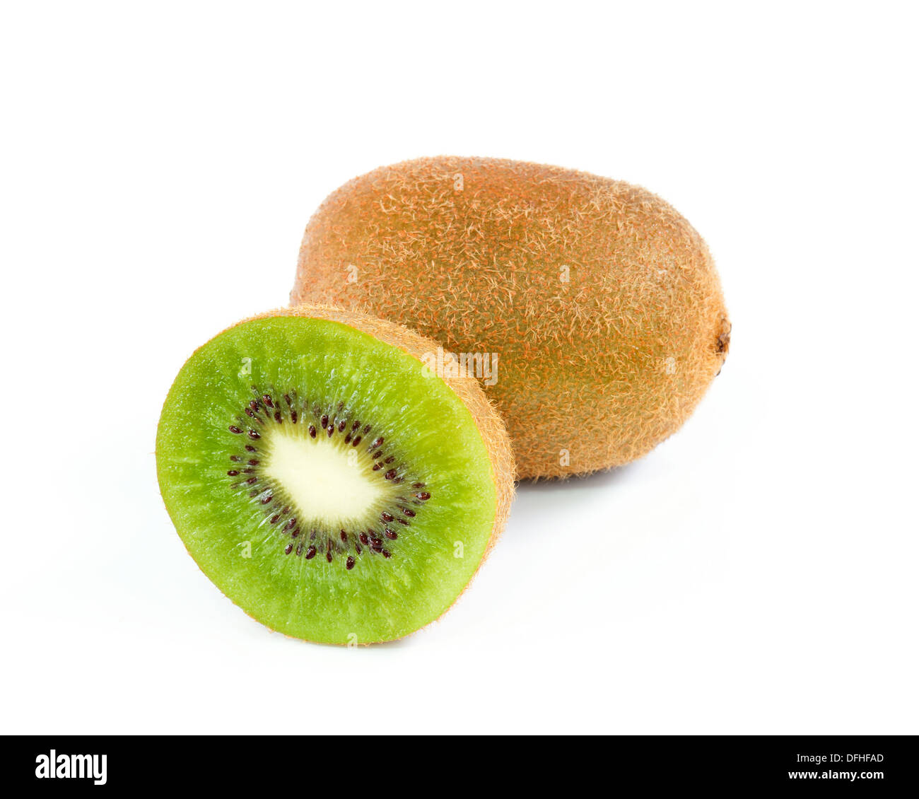 Kiwi isolated Fruit Clipping Path . Stock Photo