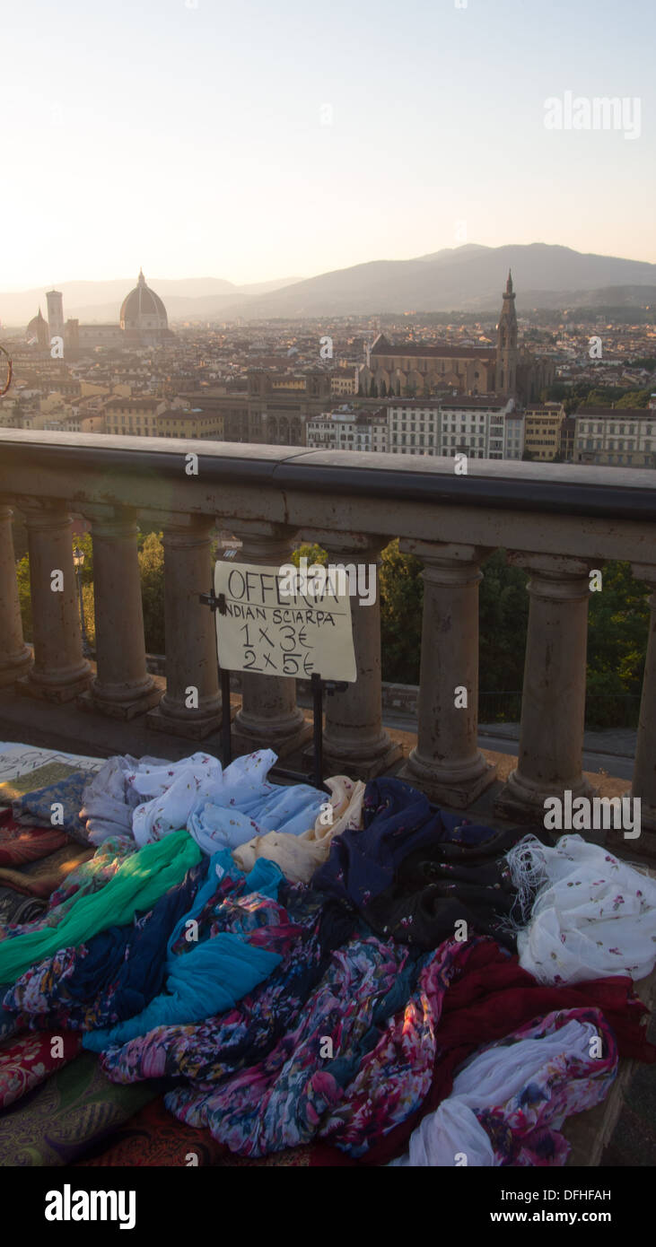 View from Piazzale Michelangelo, Florence, Tuscany, Italy Stock Photo