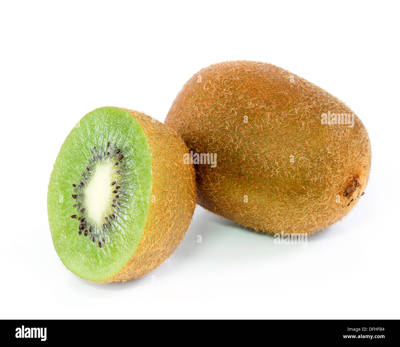 Kiwi isolated Fruit Clipping Path . Stock Photo