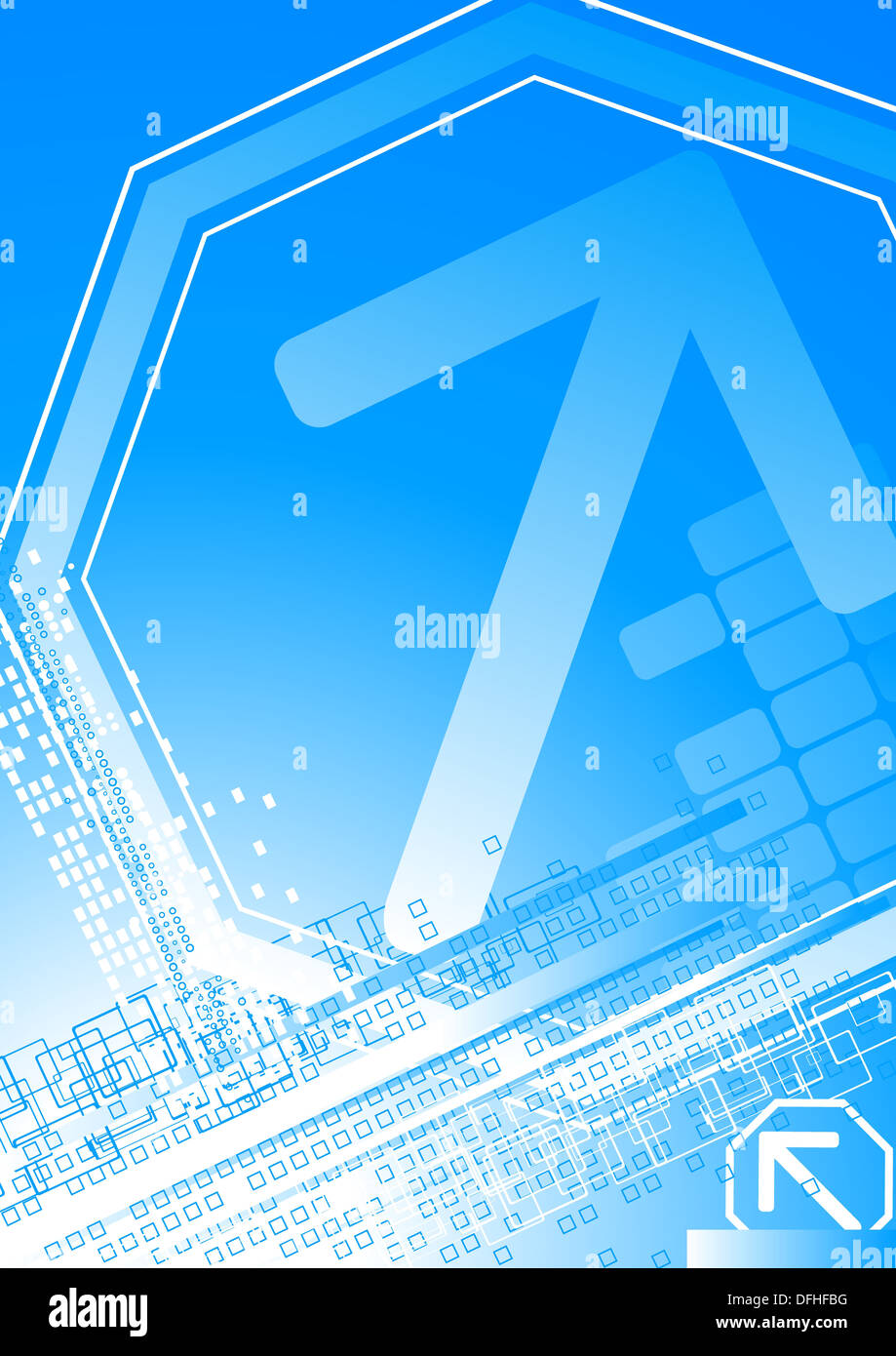 Bright background for your design with big arrow Stock Photo - Alamy