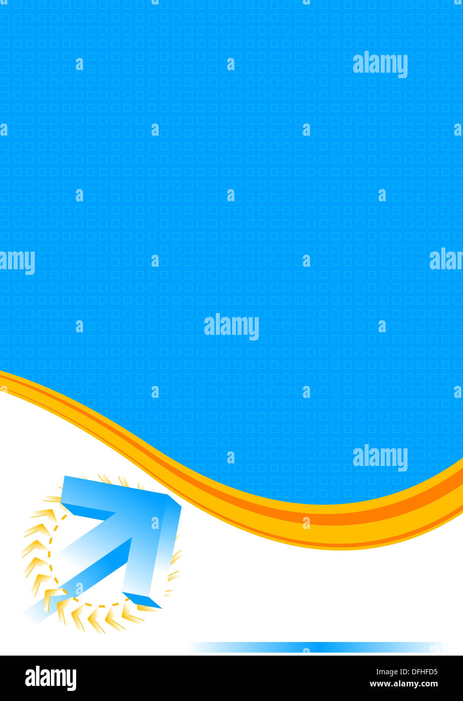 Abstract background with 3d-arrow Stock Photo - Alamy