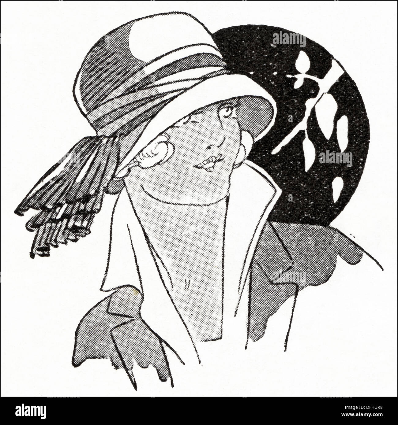 Flapper fashion of the 1920s. Mail 