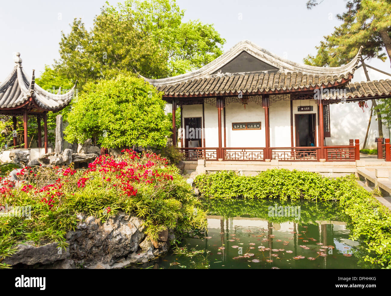 Classical Chinese garden in Shanghai, China Stock Photo Alamy