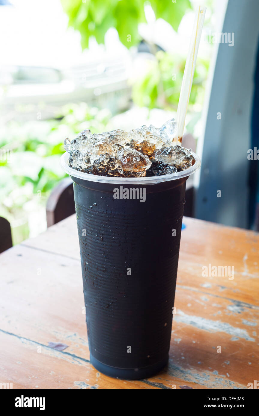 Iced Blake Iced black coffee hi-res stock photography and images - Alamy