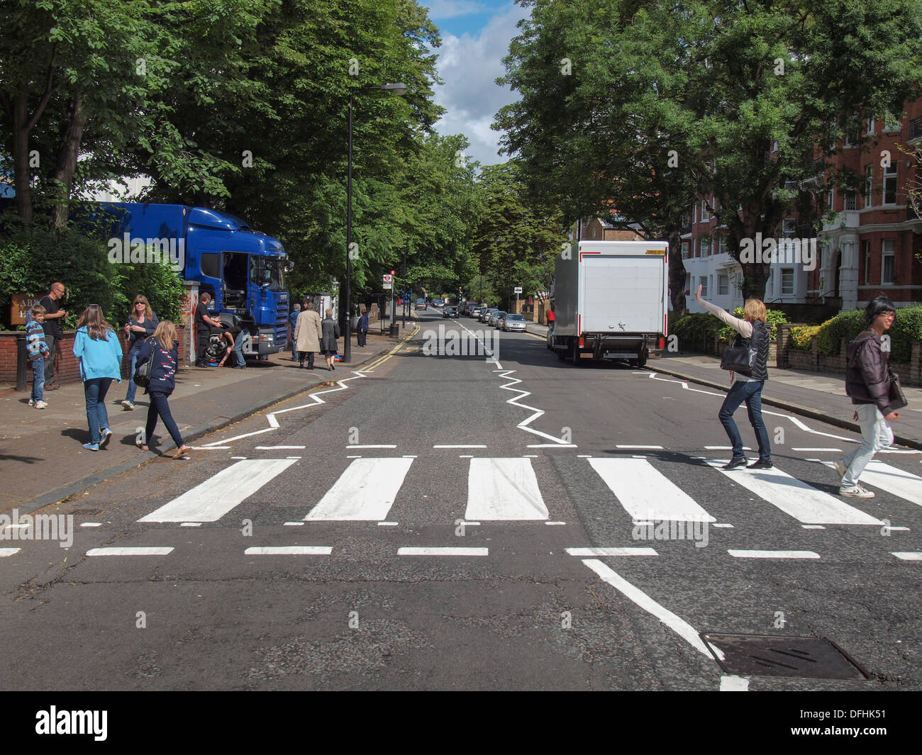 Abbey Road zebra crossing in London Stock Photo - Alamy