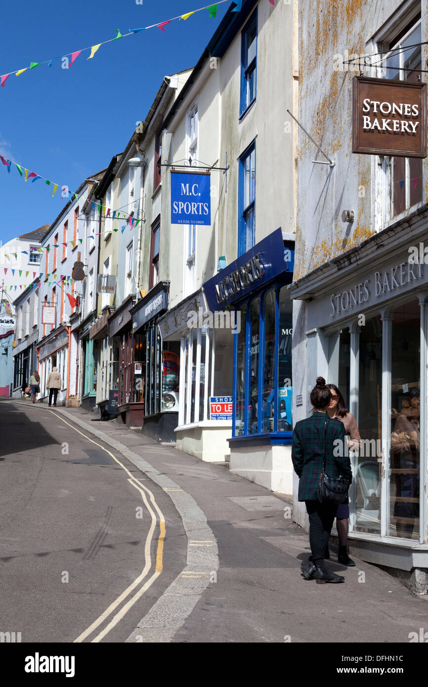 High Street, Falmouth, Cornwall Stock Photo