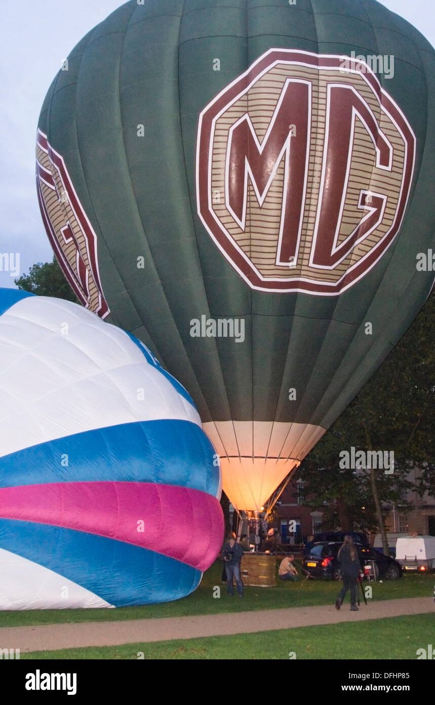 Bristol, UK. 05th Oct, 2013. The 2013 Queens Cup balloon Race. Contestants took off from Queens Square in the center of Bristol England UK, to compete in the prestigious hot air balloon race. Take off was daybreak on Saturday 5th October 2013 Credit:  Mr Standfast/Alamy Live News Stock Photo