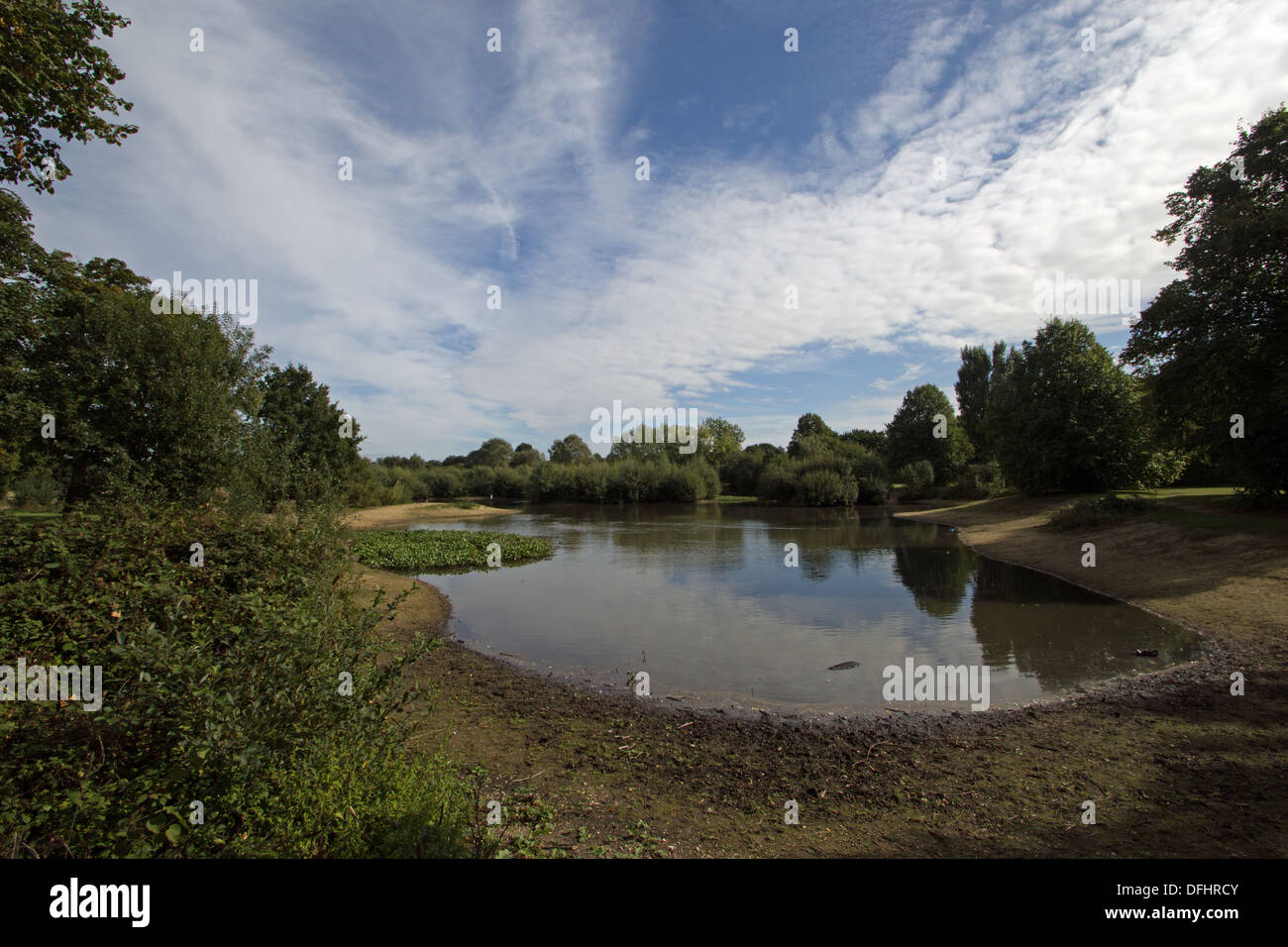 Seven Island Pond on Mitcham Common Stock Photo Alamy