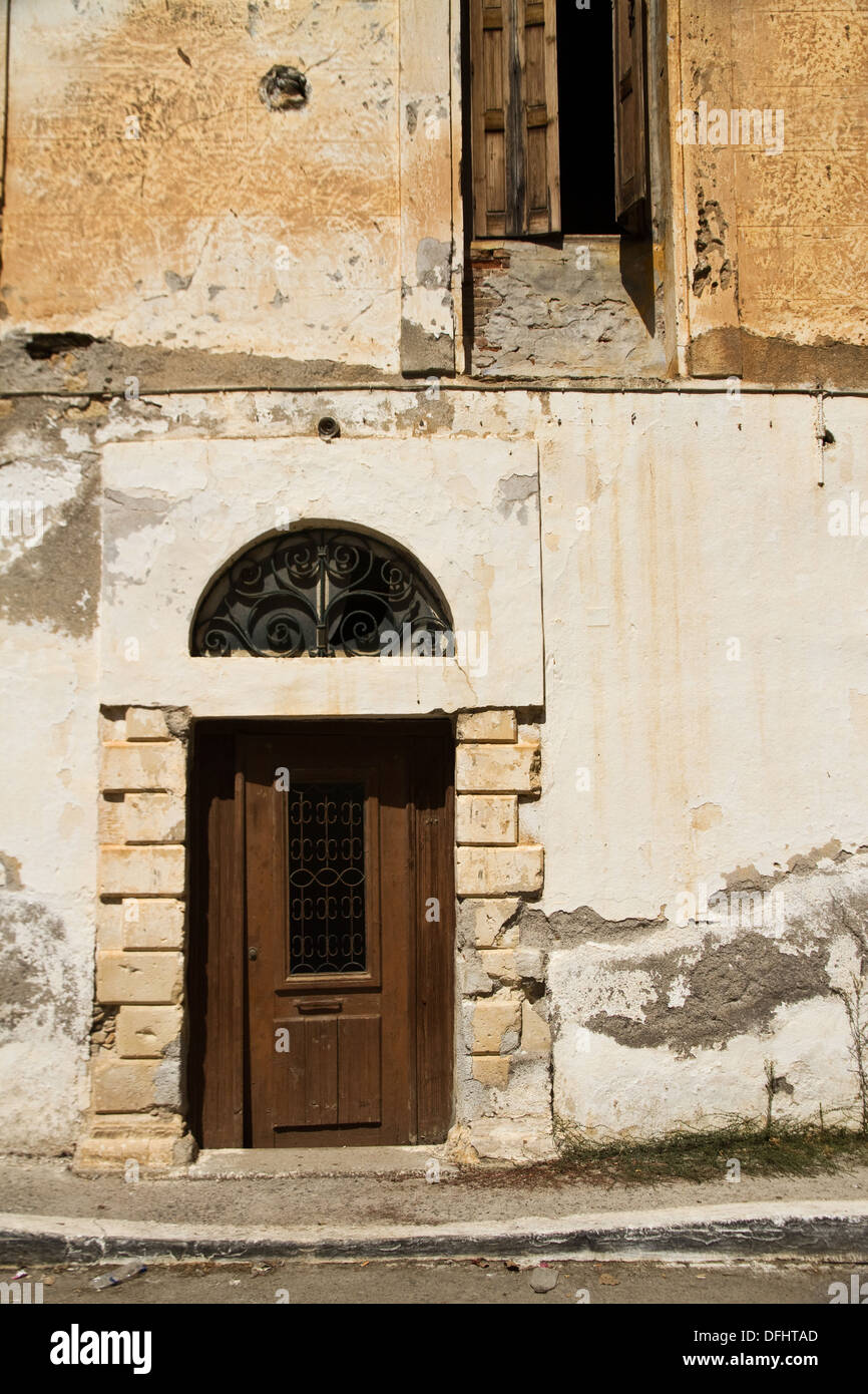Old house in Panormos village, Crete, Greece Stock Photo Alamy