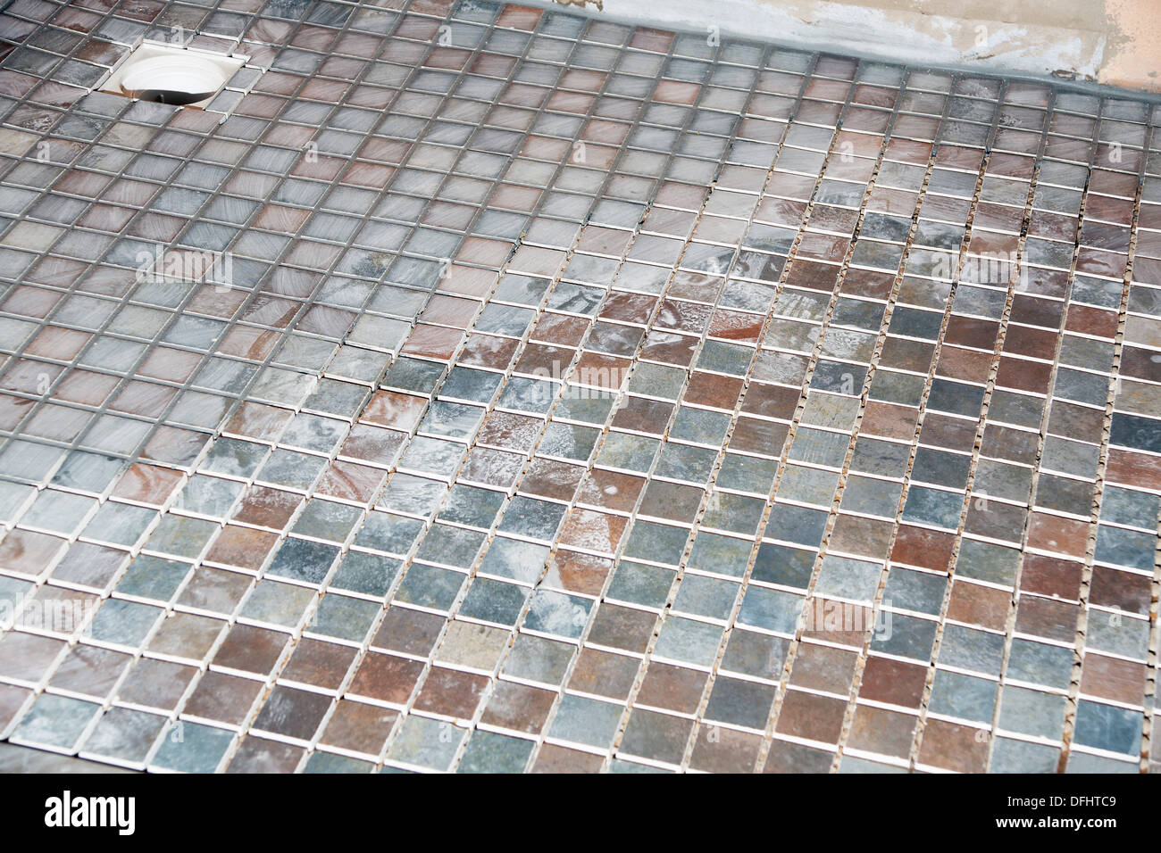 Non Slip Tiles Used For The Flooring In A Wet Room Shower
