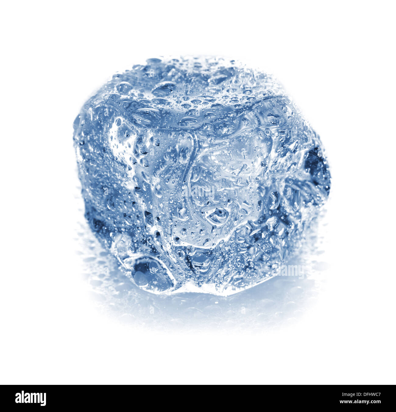 ice cube isolated on white background closeup Stock Photo - Alamy