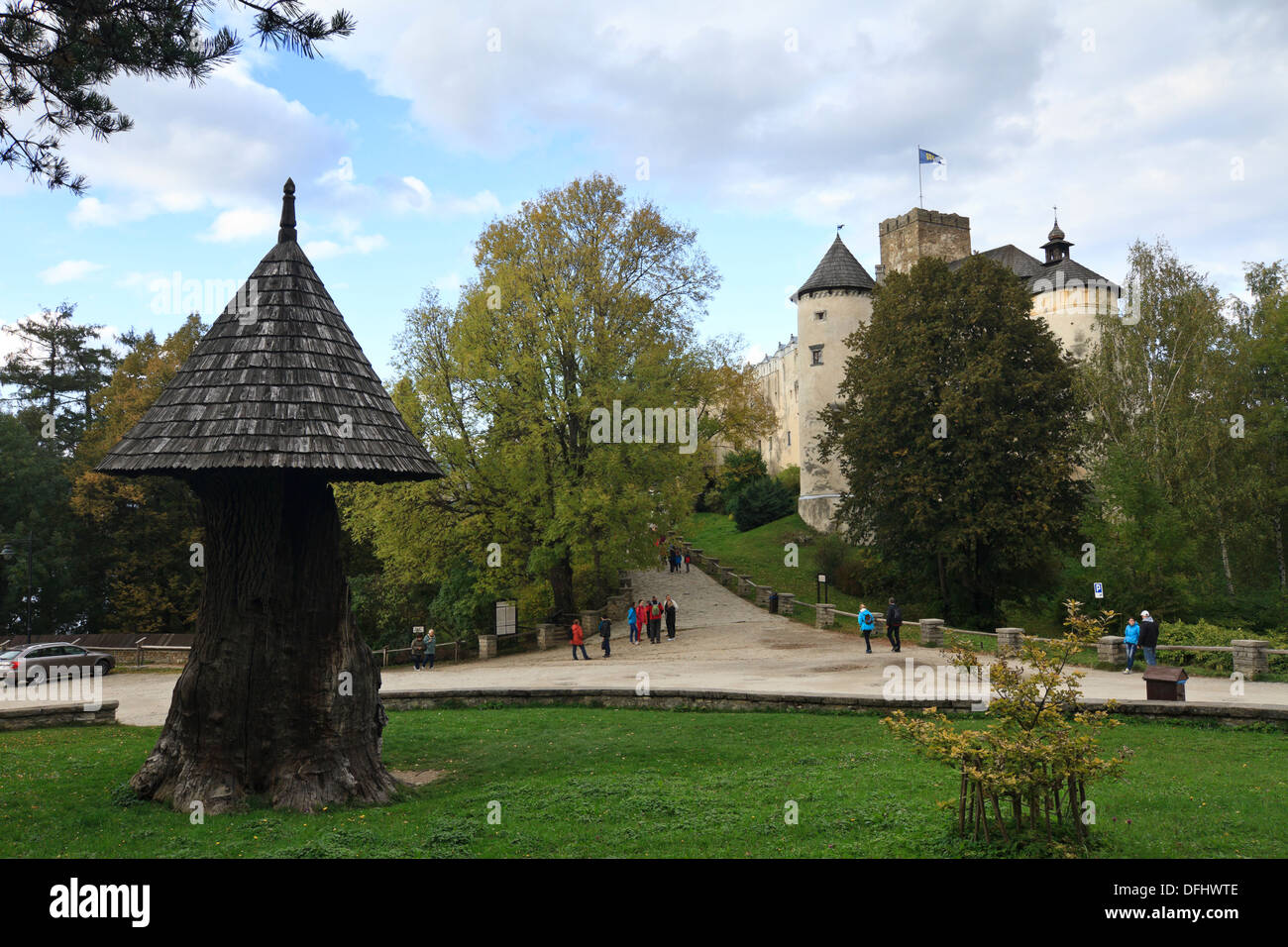 Niedzica castle. Southern Poland. Stock Photo