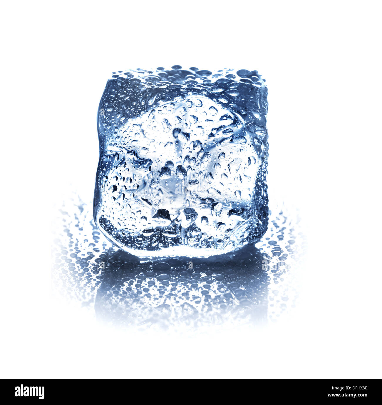 ice cube isolated on white background closeup Stock Photo - Alamy