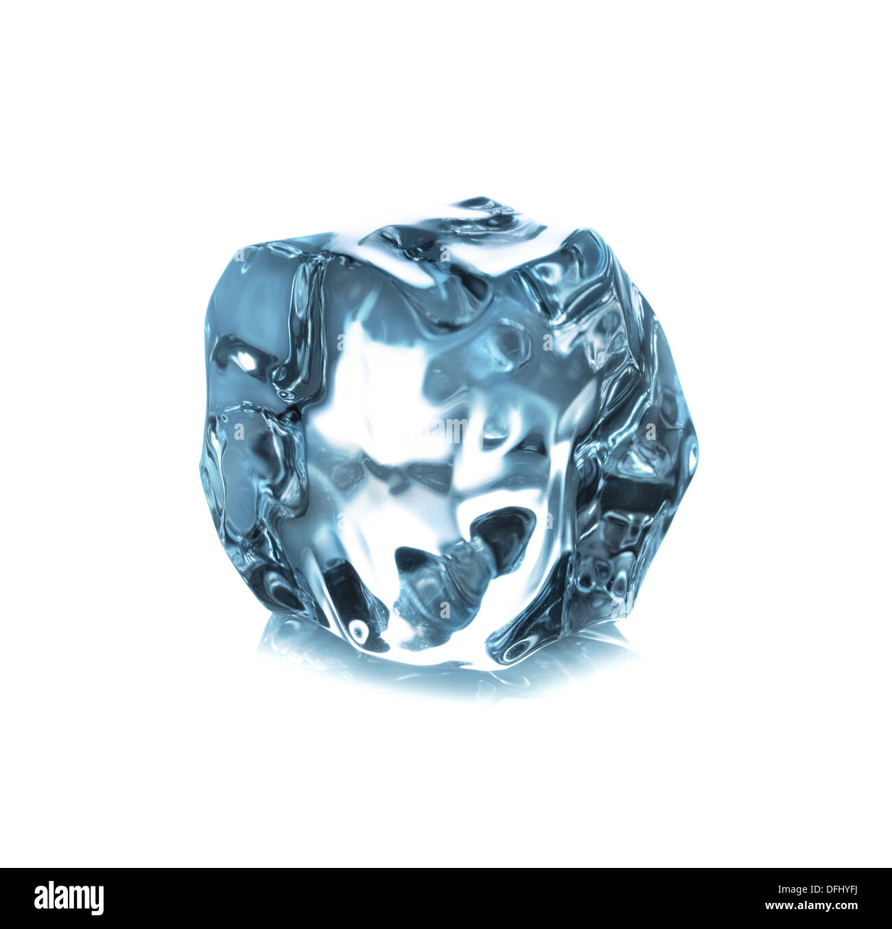 ice cube isolated on white background closeup Stock Photo - Alamy