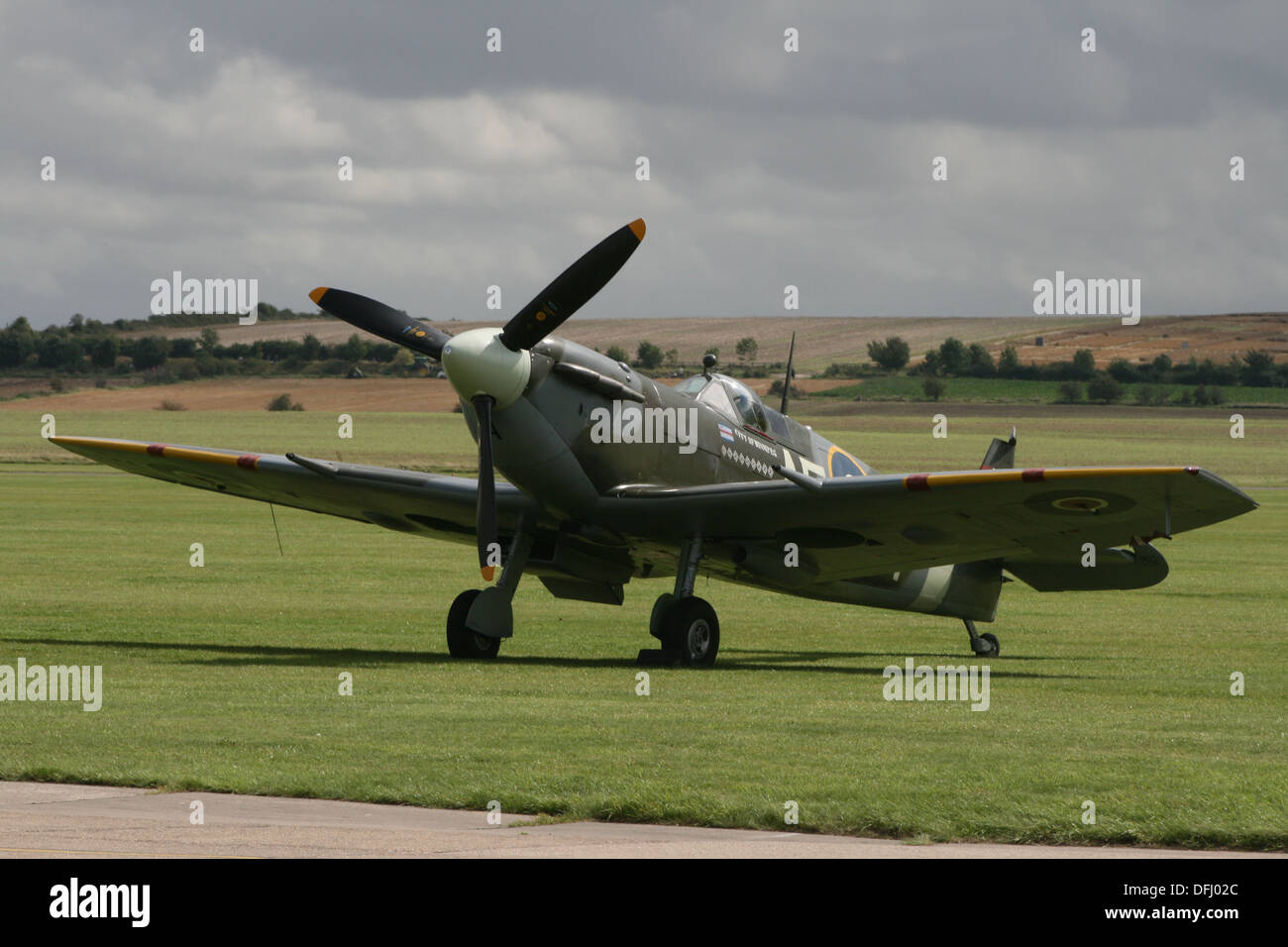 'Clipped' wing Spitfire aircraft Stock Photo Alamy