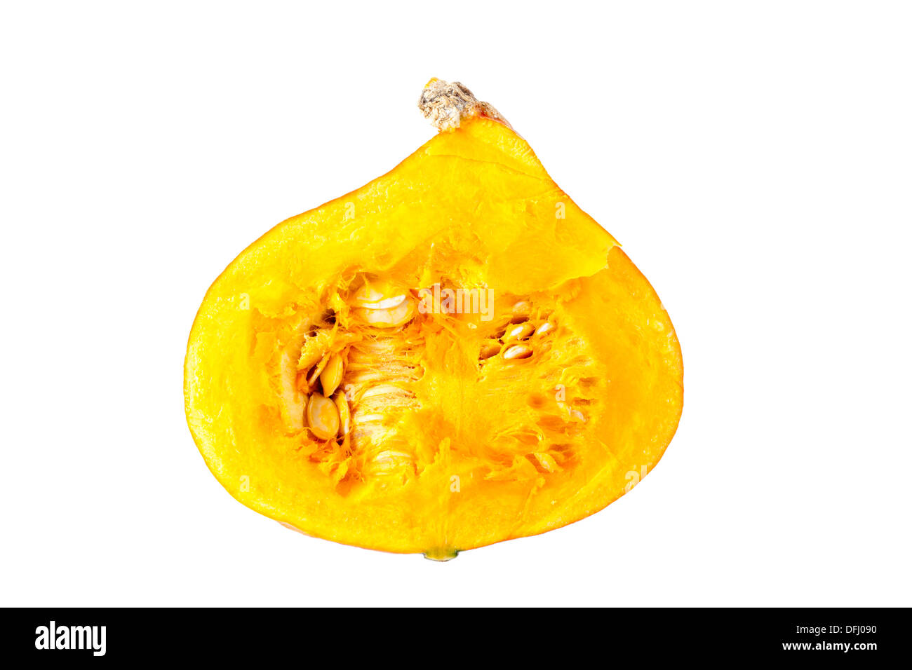 Orange Hokkaido Pumpkin (Red kuri squash) Stock Photo