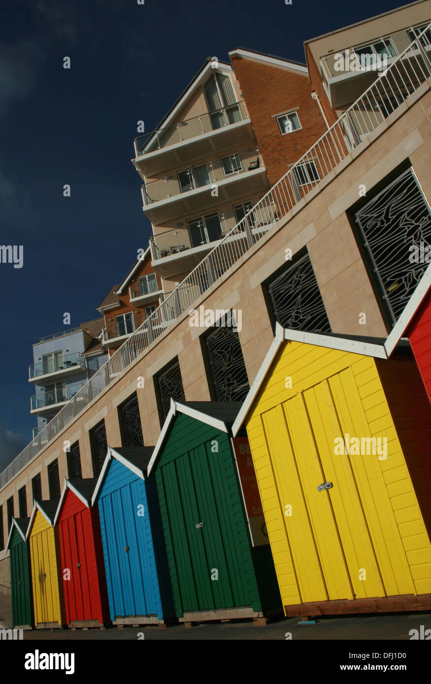 Southbourne Beach Huts Stock Photo Alamy