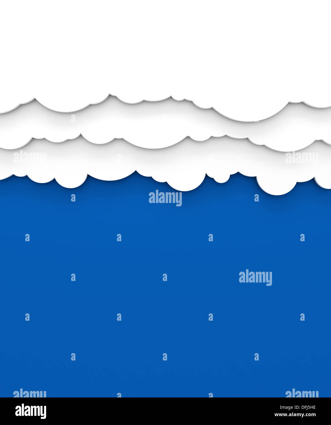 Layers of clouds on blue sky Stock Photo - Alamy