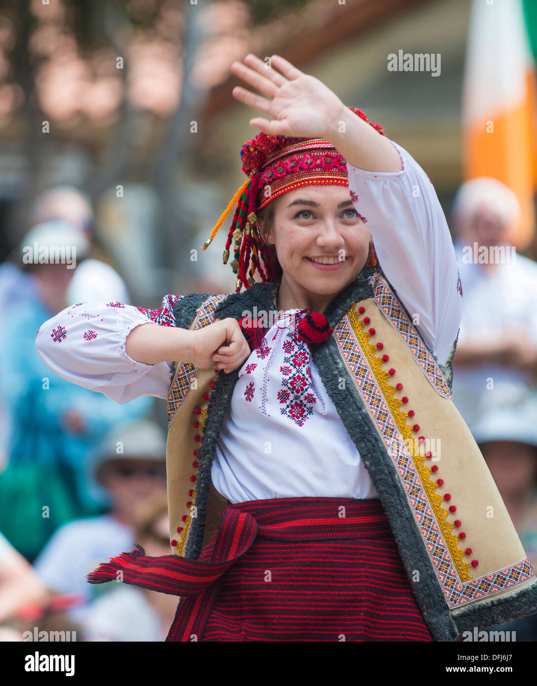 Ukraine Dancer Ukrainian folk dancer perform during Ukraine's Independence Day ...