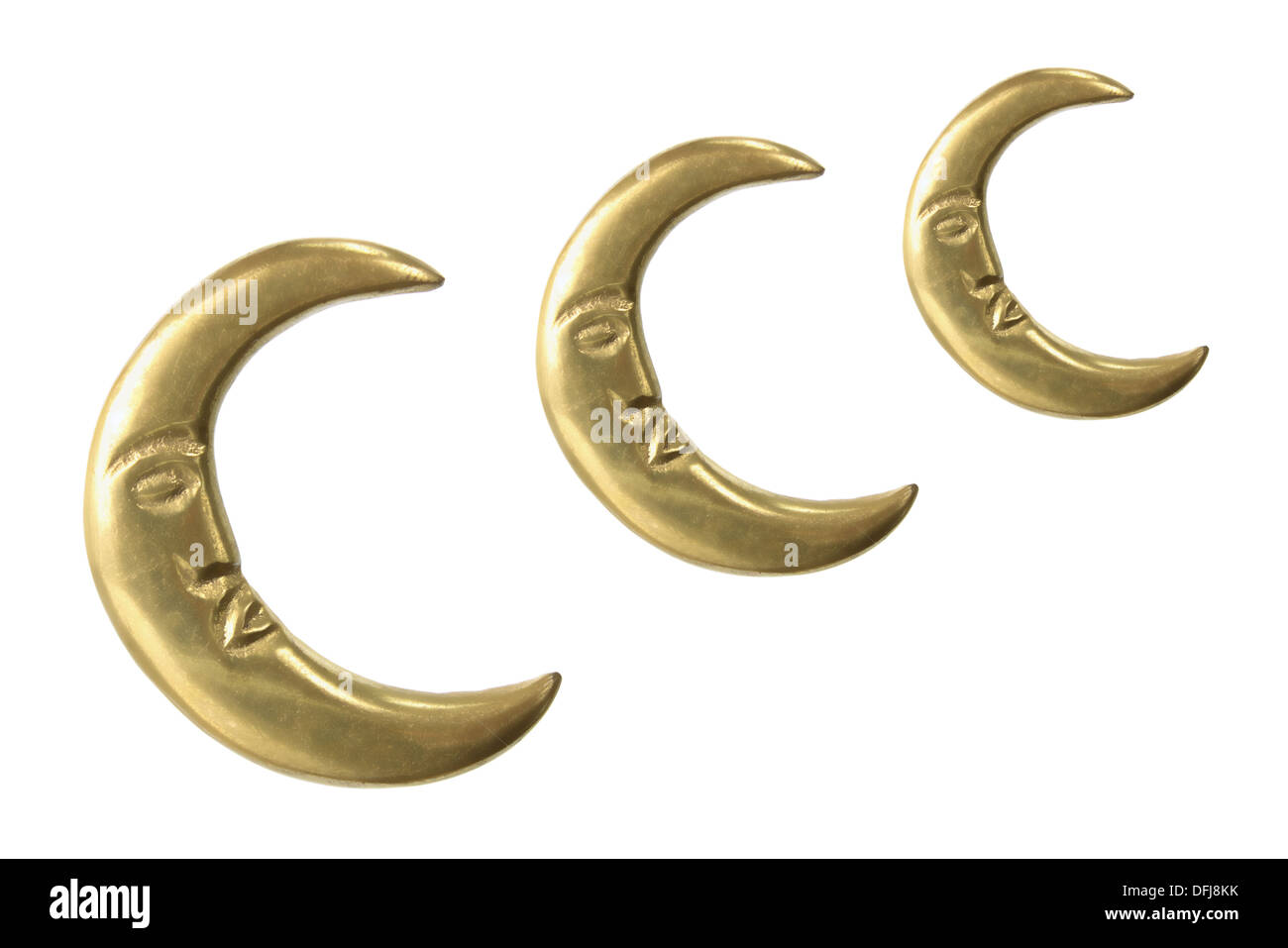 Gold Crescents Stock Photo