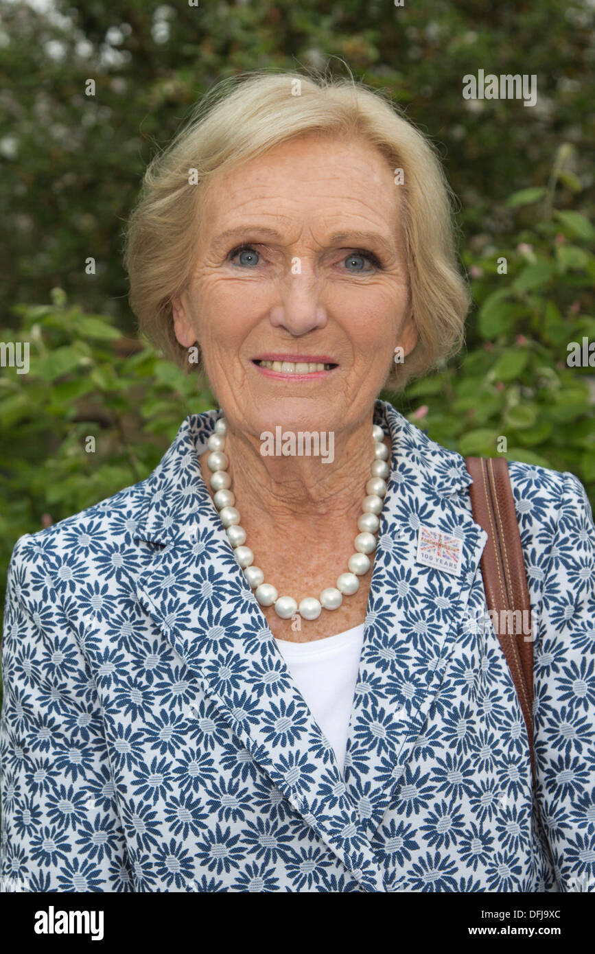 Mary Berry at Chelsea Flower Show Stock Photo