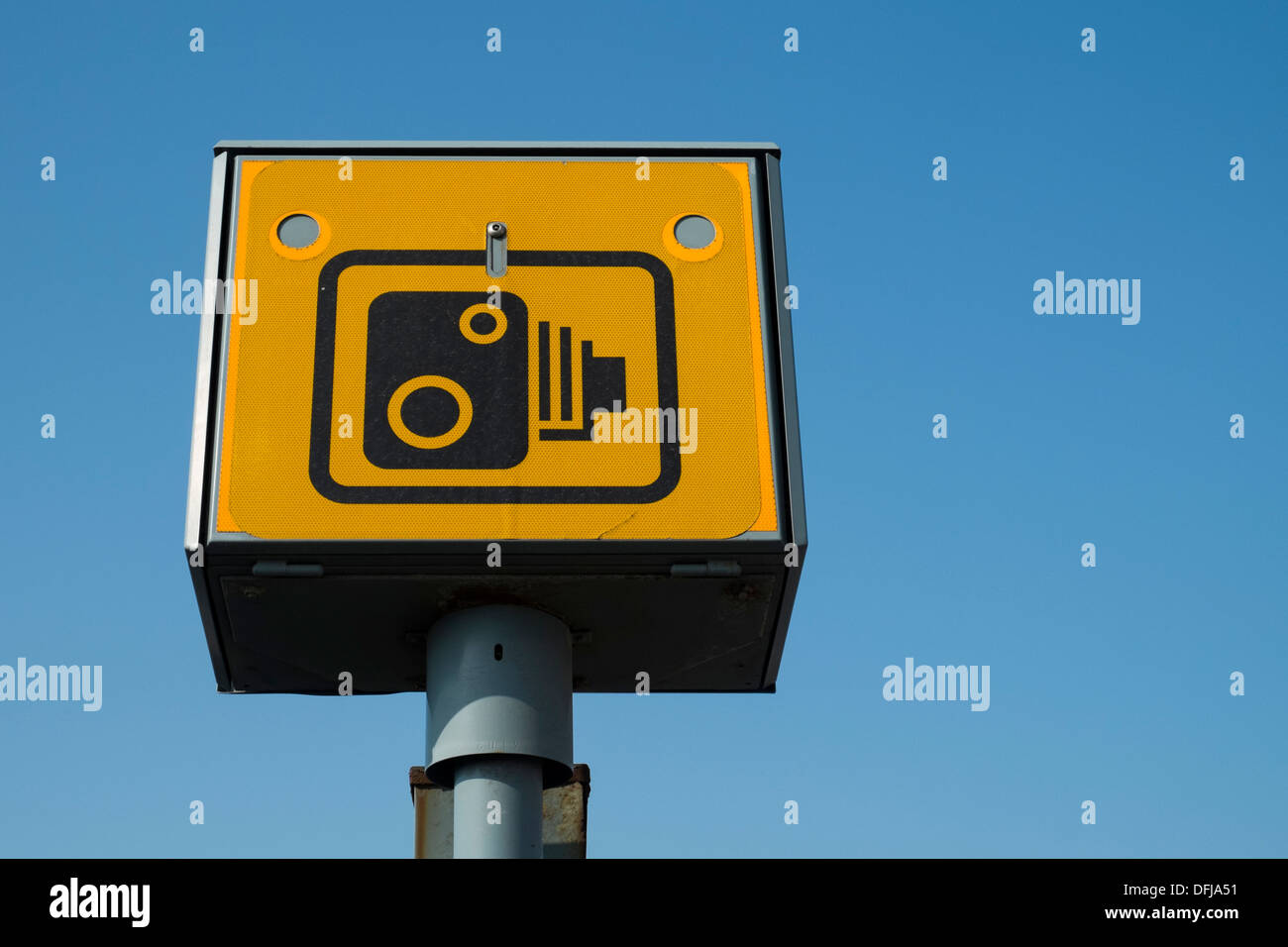 The rear view of a Gatso speed camera Stock Photo Alamy