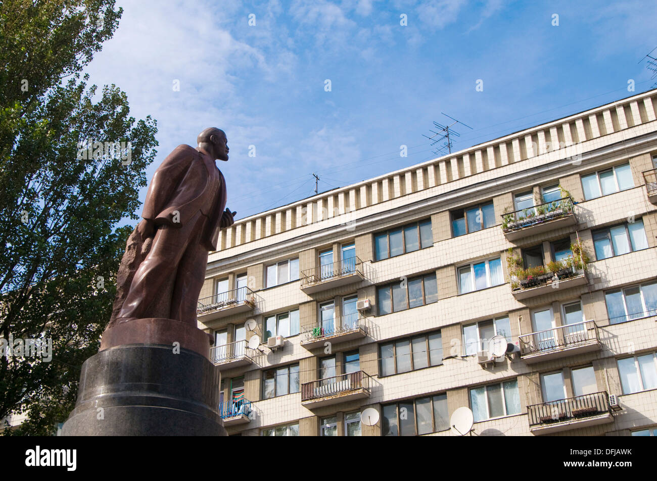 Ukraine, Kiev, Lenin statue Stock Photo Alamy