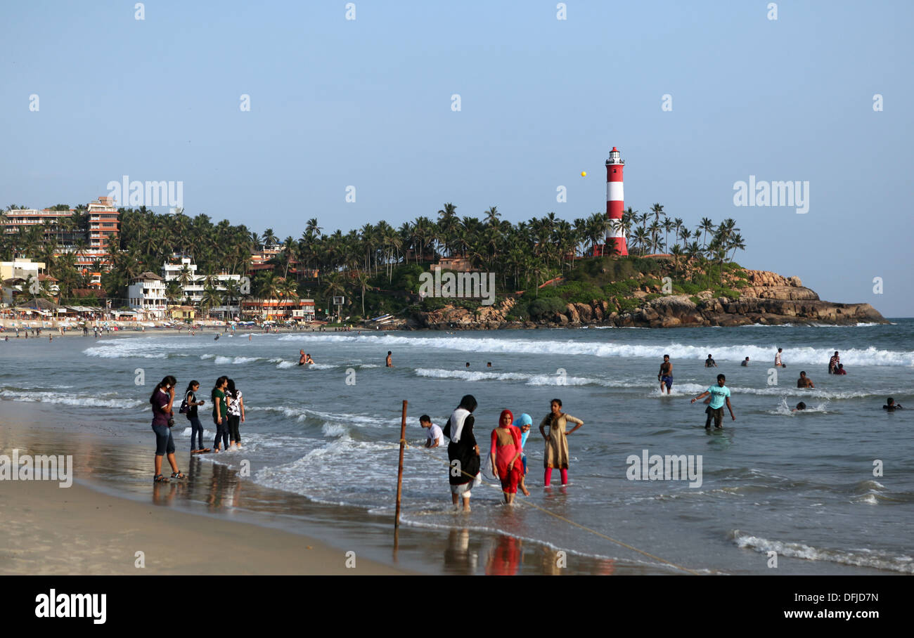 Kovalam, Lighthouse Beach, Malabarian Coast, Malabar, Kerala,India ...