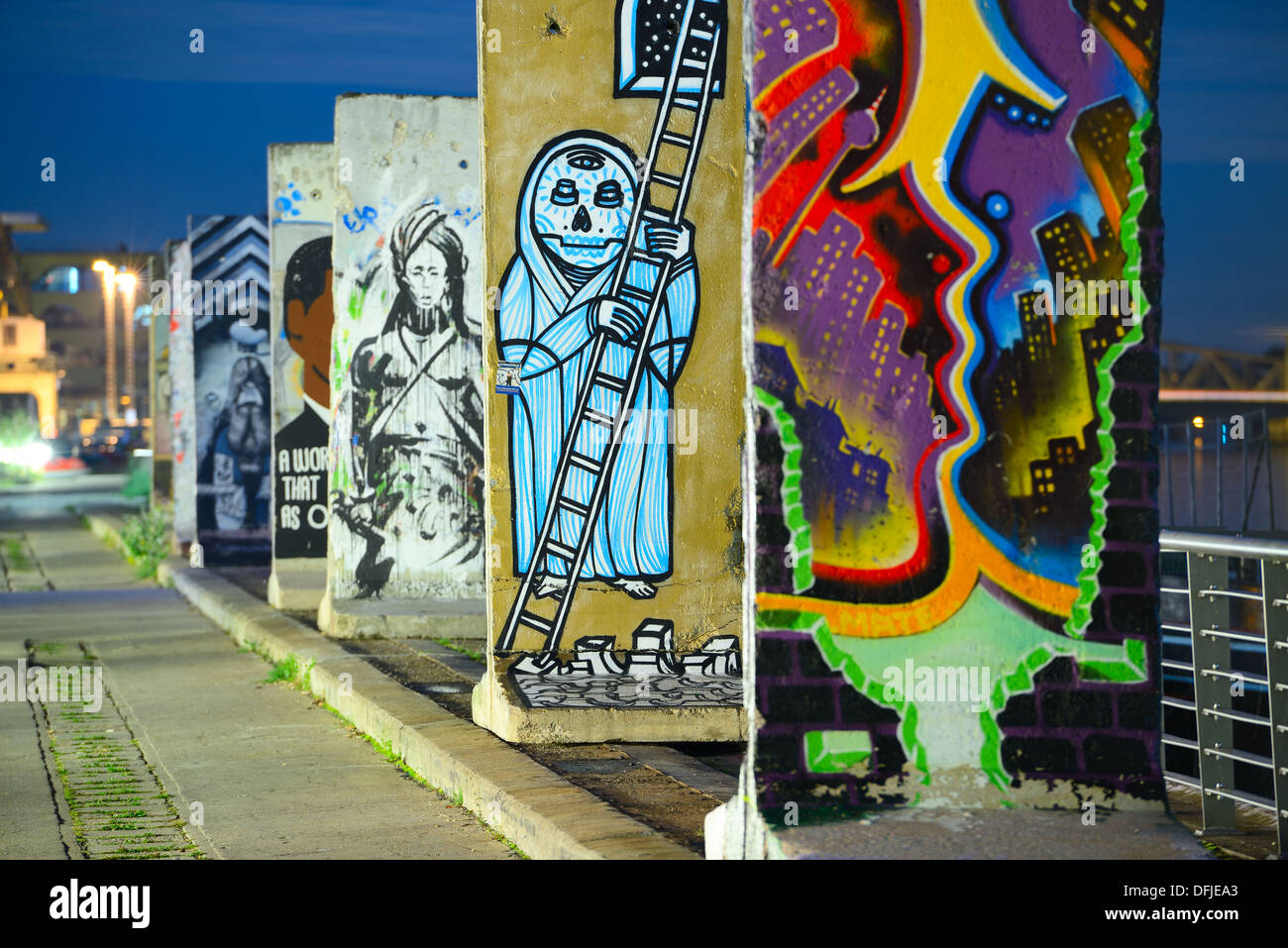 Pieces of the Berlin Wall. Stock Photo