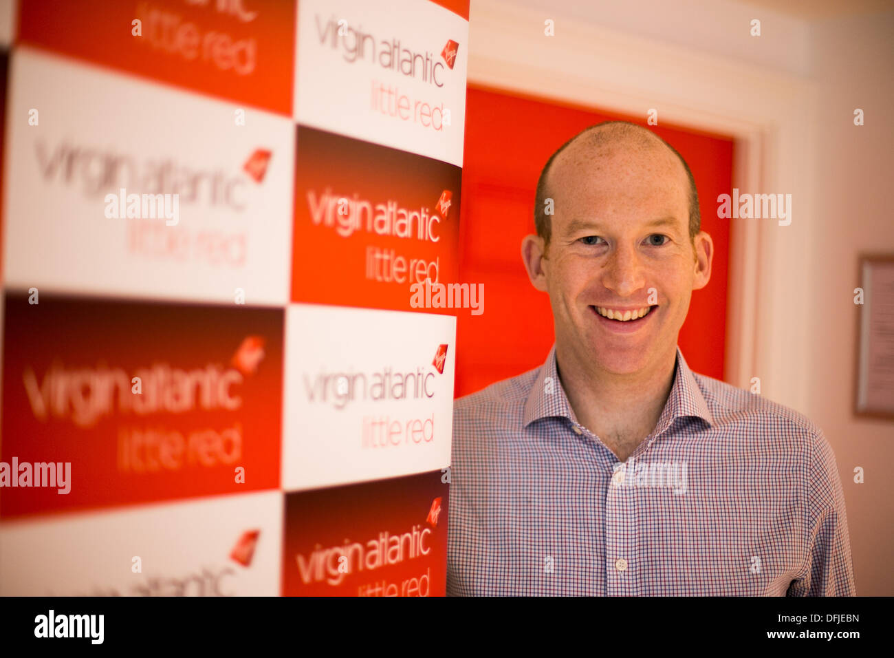 Joe Thompson , Director of Short Haul and Joint Venture Performance with Virgin Atlantic Stock Photo