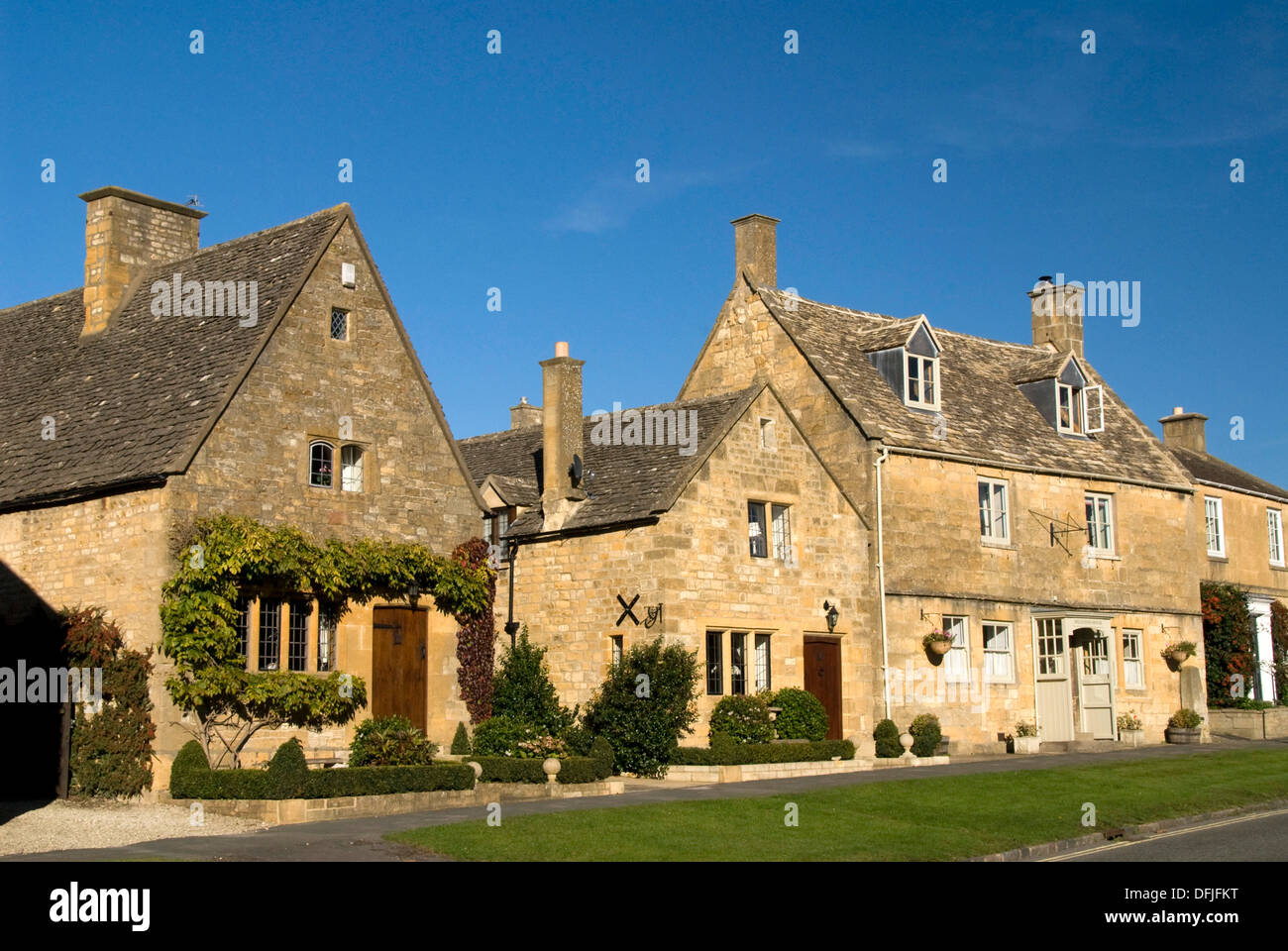 Classic houses, Stanton, Cotswolds, England, UK Stock Photo Alamy