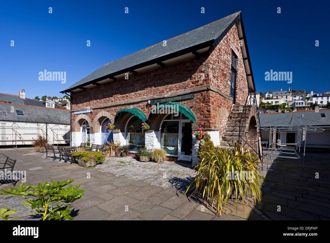 England Devon Dartmouth The Old Market Stock Photo Alamy
