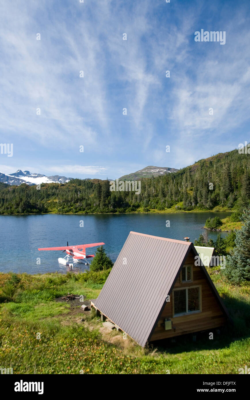 Float Plane Parked By Us Forest Service Cabin Shrode Lake Prince