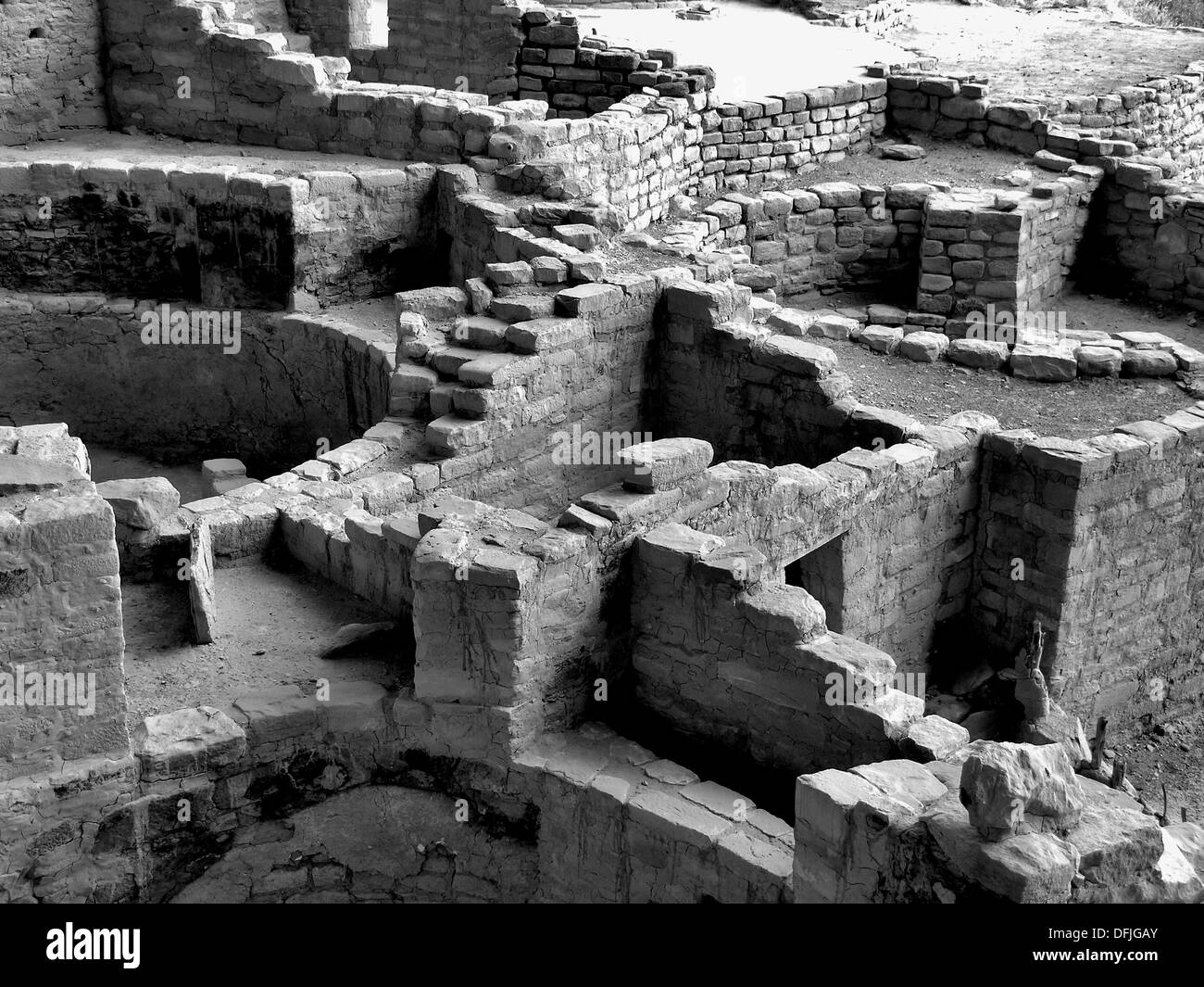Native american indian ruins Black and White Stock Photos & Images - Alamy