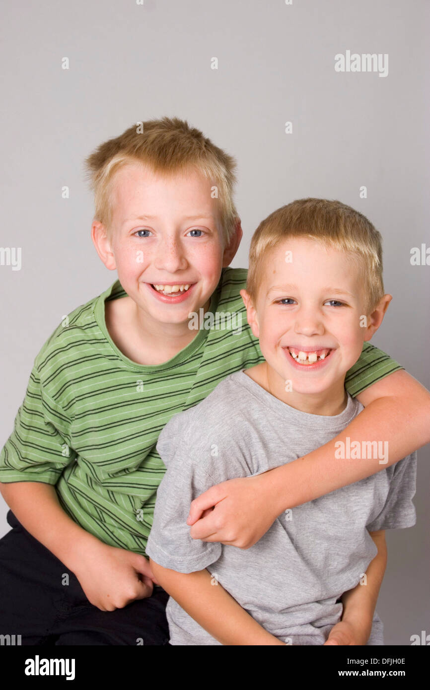 Blond brothers hires stock photography and images Alamy