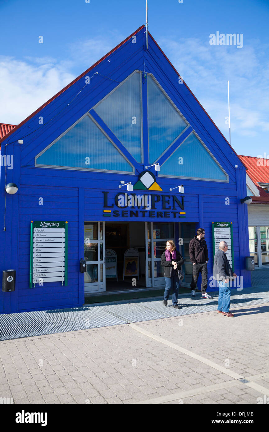 Retail store in Longyearbyen, Spitsbergen, Norway Stock Photo