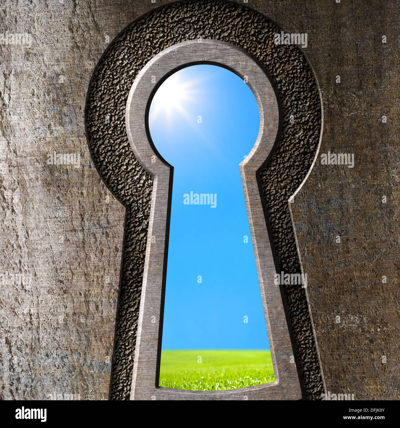 Spying and keyhole hi-res stock photography and images - Alamy