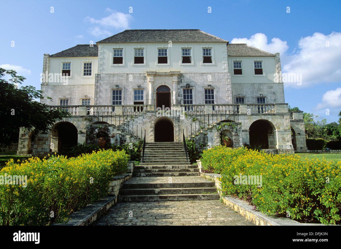 Great Hall at Rose Hall Plantation, Montego Bay, Jamaica Stock Photo