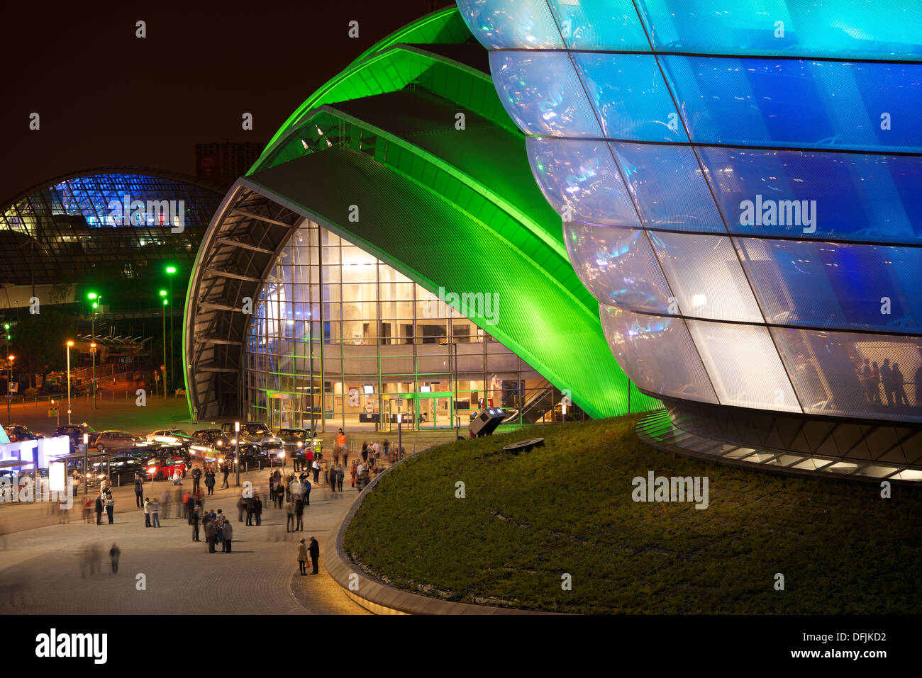 SSE Hydro Arena with the Clyde Auditorium behind, Glasgow Stock Photo
